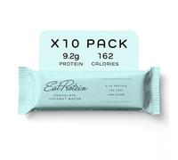 EatProtein Chocolate Coconut Protein Wafers, 9.2g Protein, Low Sugar, High Fibre, Milk Chocolate Coated, Healthy Snack for Women, 162 kcal (10 Pack, Chocolate Coconut)