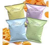 EatProtein Mixed Crisps Bundle 20 Pack | Low Calorie | High Protein | 5 Each of Barbecue, Cheddar Cheese Nachos, Salt & Vinegar, Cheese & Onion | Keto Friendly Healthy Snack | Vegetarian