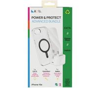 EATS/ PanzerGlass/Belkin Power & Protect Advanced Bundle - MagSafe Case, Tempered Glass & 30W USB-C Charger Brand New - Clear - Iphone 16e