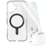 EATS/ PanzerGlass/Belkin Power & Protect Advanced Bundle - MagSafe Case, Tempered Glass & 30W USB-C Charger Brand New - Clear - Iphone 17