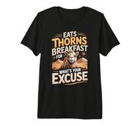 Eats Thorns for Breakfast What's Your Excuse Camel Lover Premium T-Shirt