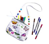eatsleepdoodle Butterfly Crossbody Bag, Original, White