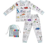eatsleepdoodle Dinosaur Washable Colouring Pyjamas, 10pk Wash Out Pens