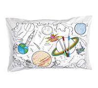 eatsleepdoodle Space Explorer Colouring Pillowcase, 10pk Wash Out Pens