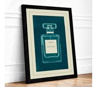 Eau de Love Framed Wall Art Print A3 Black
