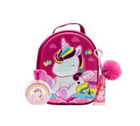 Eau My Unicorn Fragrance Gift Set for Kids - Eau de Toilette (100ml), Lip Gloss with Pompom Charm & 3D Unicorn Zip Case | Natural & Vegan | FSC Approved | Magical Perfume Gift for Girls