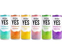 eau YES - Sparkling Mineral Water All Natural Flavours, Zero Sugar, Zero Calories, Zero Sweeteners, Vegan & Keto Friendly, Eco-Friendly Brand (12 Cans x 330ml, Mixed Variety Pack)