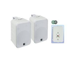 EAUDIO 6.5" Minibox Speaker 200W in White EAUDIO White