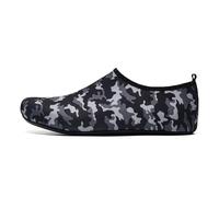 Eauptffy Bathing Shoes Women's Breathable Water Shoes Non-Slip Surf Shoes Lightweight Soft Barefoot Feel Aqua Shoes Outdoor Beach Shoes Couples Portable Swimming Shoes Classic Barefoot Shoes, O Black