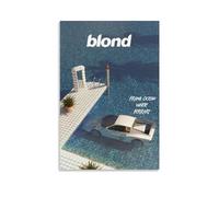 EaUso Frank Ocean White Ferrari Blond Music Poster Decorative Painting Canvas Wall Posters And Art Picture Print Modern Family Bedroom Decor Posters 12x18inch(30x45cm)