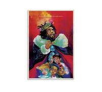 EaUso J Cole Poster Kod Music Cover Poster Decorative Painting Canvas Wall Posters And Art Picture Print Modern Family Bedroom Decor Posters 12x18inch(30x45cm)