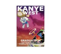 EaUso Kanye West Graduation Music Album Cover Poster Decorative Painting Canvas Wall Posters And Art Picture Print Modern Family Bedroom Decor Posters 12x18inch(30x45cm)