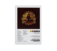 EaUso Kanye West Poster The College Dropout Poster Decorative Painting Canvas Wall Posters And Art Picture Print Modern Family Bedroom Decor Posters 08x12inch(20x30cm)