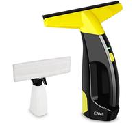 EAVE Window Vacuum Set, Rechargeable Window Vac with 45Min Operating Time, Handheld Window Vacuum Cleaner, 200ml Water Tank Cordless Window Washer, Suitable for Windows, Mirrors and Showers(Yellow)