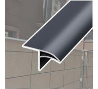 Eaves Drip Line Metal Strip 30 50 MM Width, Courtyard Wall Roof Deflector 2 Pcs, Balcony Rain Gutter Diverter for Effective Water Protection(Gray,W 50 MM L 120 CM)