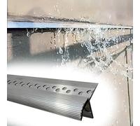 Eaves Drip Line Strip Eagle's Beak Drip Channel for Rain Gutters Exterior Wall Nosing Trim Edge Molding for Eaves 1.9m/6.2ft Drip Edge Protection