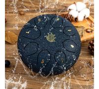 Eavnbaek Rain Chime Drum - 8 Note 6 Inch Rain Drum for Outside Garden, with Bag, Music Book, Drumsticks, Mallet Holder and Finger Paddles, Steel Tongue Drum for Gifts Yoga Education (Navy Blue)