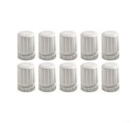 Eawfgtuw 10-Pack M30 x 1.5 Thread Hand Wheel Switches for Underfloor Heating Manifolds and Radiators, White ABS Plastic