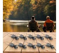 Eawfgtuw 10Pcs Fishing Bait Trap Cage Water-Filled Carp Feeder with Float, For Durable PP Bait Holder for Coarse Match Angling, Effective Attraction in Lakes Rivers Ponds (Light(M)