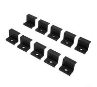 Eawfgtuw 10Pcs PV Solar Panel End Clamp 30Mm/45mm, Aluminum Z Brackets For Solar Panels Solar Mounting Brackets Kit For Solar Panel Pv Mounting System Install Accessories, Installation(30mm)