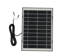 Eawfgtuw 10W Solar Security Camera Charger With U-Shaped Connector For Video Doorbell 4/3/3Plus/2, IP65 Waterproof, 300Cm Cable(Black)