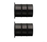 Eawfgtuw 15mm to 12mm Thru Axle Adapter for Hope Hubs, For CNC 7075 Aluminum QR Conversion Sleeve, 15x100 to 12x100 Reducer with Rubber For Ring Noise Reduction, Black, 2 Pack