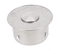 Eawfgtuw 1pcs Stainless Steel Chimney Flue Cowl Pipe Rain Cover Closure Stove Pipe Protector Cap,Chimney Hole Cover, Pipe Cap End, Heat Resistant Fireplace Flue Hole Cover(75mm)