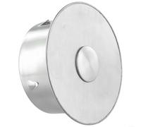 Eawfgtuw 1pcs Stainless Steel Chimney Flue Cowl Pipe Rain Cover Closure Stove Pipe Protector Cap,Chimney Hole Cover, Pipe Cap End, Heat Resistant Fireplace Flue Hole Cover(90mm)