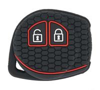 Eawfgtuw 2 Button Remote Key Cover Case for Swift, For Ignis, Vitara, Liana, Ciaz, Baleno - Black Silicone Replacement Accessory