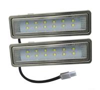Eawfgtuw 2 Pack DC12V Rectangular Cold Light Integrated Stove Lighting Range Hood Lamp 12x3.5CM Stainless Steel 12 LEDs 150 Lumens Energy Efficient Kitchen Light Bulbs