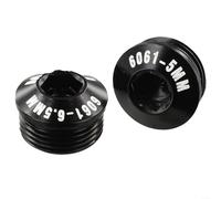 Eawfgtuw 2 Pack For Bike Pedal For M14xP1.0 Thread Aluminum Alloy For Pedal Dust Covers Protective Repair Parts for 9/16 Inch Crank Arms Black(Black 5mm)