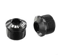 Eawfgtuw 2 Pack For Bike Pedal For M14xP1.0 Thread Aluminum Alloy For Pedal Dust Covers Protective Repair Parts for 9/16 Inch Crank Arms Black(Black 9mm)