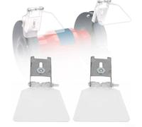 Eawfgtuw 2 Pcs Bench Grinder Safety Guard Shield for 125/150 mm with Bracket, Stainless Steel & ABS Eye Protection Cover for Workshop Grinding Machine