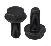 Eawfgtuw 2 Pcs For Bike Crank Bolts M8 x 18mm for Square Taper Bottom Bracket, Iron Crank Arm Fixing Screws Black Replacement Parts for Repair and Maintenance