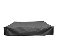 Eawfgtuw 210D Oxford Square Sandpit Cover with Drawstring, Waterproof Dustproof Garden Protector for Kids Play Area, Outdoor Furniture Protection, 127x127x20cm(black)