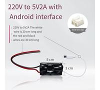 Eawfgtuw 220V to 5V 2A Transformer Power Adapter Module with Stable Output, Energy Efficient Design, Overload and Overheat Protection, Compact Size for Easy Installation in(A)