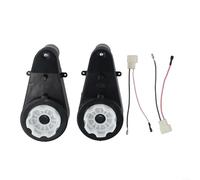 Eawfgtuw 2PCS Electric Gearbox Motor High Torque Drive Engine Car Modification Motor Replacement Gearbox with Wire Connector for Electric Car Replacement Parts
