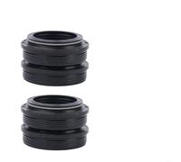 Eawfgtuw 2pcs For Bike Fork Dust Seal Kit, For Wiper Oil Seal Setting Tool for 28.6/30/32/34mm Stanchion, High-Strength Resin Plastic Press Tool for Suspension Maintenance(30 * 39.6mm)