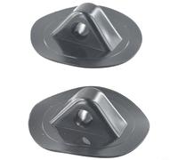 Eawfgtuw 2PCS Inflatable Boat D For Ring PVC Grommet, Black Safety Rope Buckle for Dinghy For Canoe Anchor Tie Down, Marine Grade Eyelet Fitting with Strong Hold