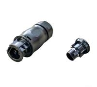 Eawfgtuw 3-Pole Waterproof Electrical Connector Female End Cap for Betteri BC01 Compatible with Single-Phase Inverter IP68 Rated 25A 250V AC Solar Panel Wiring(1 Set)
