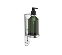 Eawfgtuw 300ML Wall Mounted Soap Dispenser Pump Bottle, Soap Dispenser,Refillable Pump, Wall Mount Pump,Stainless Steel Holder for Shampoo Shower Gel Bathroom Kitchen Dish Soap(1 Bottle)