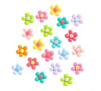Eawfgtuw 3D Flower Fridge Magnets Decorative Small Round Magnetic Buttons for Kitchen Office Whiteboard Bulletin Board Home Organization with Strong Holding Power 20 Pack