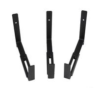 Eawfgtuw 3pcs Adjustable Iron Wall Hooks for Flower Pots, Rust-Resistant Window Box Brackets & Railing Plant Pot Hangers, 15-33cm Wall Mounted Flower Holders for Garden(black)