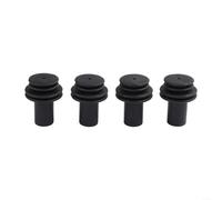 Eawfgtuw 4-Pack RV Gutter Spout Protective Sleeves, Heavy Duty Rubber Drain Covers for Camper Shed, Tears and Leaks on Roof Cover, Black, For Easy Install No Tools