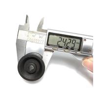 Eawfgtuw 4 Pack Stationary For Bike Roller Tension Rope Pulley Replacement Parts, 36mm Plastic Exercise For Bike Wheel for Fitness Equipment Repair, Black For Spare Accessories Set