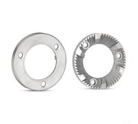 Eawfgtuw 40mm Diameter Metal Grinding Blade Disc Set for Coffee Bean Grinders, Upper and Lower Replacement Burrs, Coffee Grinder For Spare Parts for Effective and