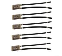 Eawfgtuw 5 Pack KSD9700 Series Thermal Protector for Motor Control, Normally Closed 40-150°C 250V 5A Stainless Steel Thermostat(17AM027-100C)