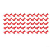 Eawfgtuw 50 Pack Quick Splice Wire Connectors, Insulation Piercing Electrical Cable Clips, No Strip Crimp Terminals for Single or Multi-Core Copper Wires, Red(Red)