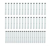 Eawfgtuw 50pcs Tent Pole Connector for 5mm 6mm Fiberglass Poles, Galvanized Iron Joint Replacement Parts for Camping Tent Repair Kit, Awning and Canopy Frame Fixing Accessories(5mm)