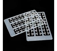 Eawfgtuw 5pcs Carp Fishing Boilie Bait Stopper Holder Set, Plastic V Shape Hair Rig Stops for Pellets and Meat, White 8.9x5.3cm